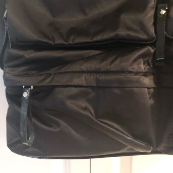 FURLA black shoulder bag with 4 front zipper pockets and side pockets . - Picture 2 of 3